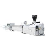 Electric Pvc Pipe Making Machine / PVC Pipe Production Line Four Stations 16