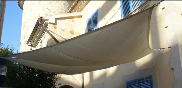 Buy cheap Decorative Sunshine Outdoor Shade Sail Fabric For Garden , Beige Color from wholesalers
