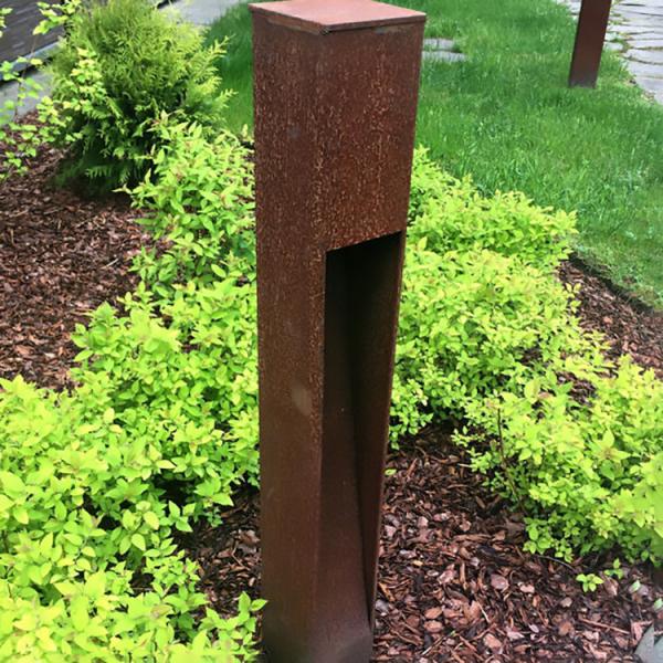 Buy cheap 3000K Bollard Lighting Outdoor Corten Steel For Lawn from wholesalers