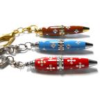 Black Ink Mini Ballpoint Pen Keychain Baking Finish Sculpture