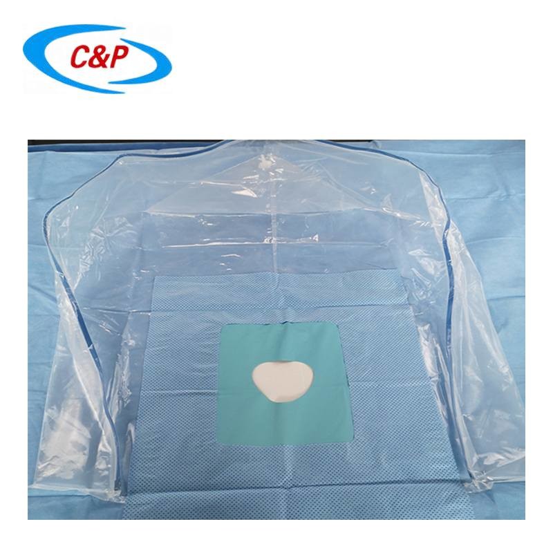 SMS PE Sterile Blue Craniotomy Drape Towel For Head Surgery