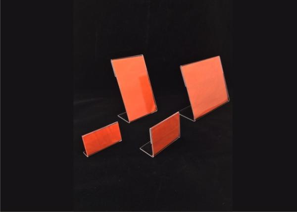 Buy cheap Clear Hanging Acrylic Sign Holder , Plexiglass Wall Mounted Sign Holder from wholesalers