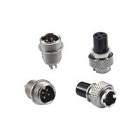 Buy cheap Phosphor Bronze UL94V-0 M16 Aviation Plug Connector 4 Pin AC500V/Min product