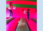 6x6m commercial kids N adults inflatable moonwalk bouncing castle with double N