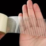 Cross Fiber Fiberglass Reinforced Packing Tape With Rubber Adhesive And