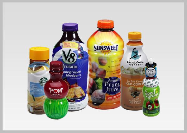 Buy cheap PET Drink Bottle Labels , Recyclable Heat Shrink Wrapping Film For Packaging 30mic To 50mic Thickness from wholesalers