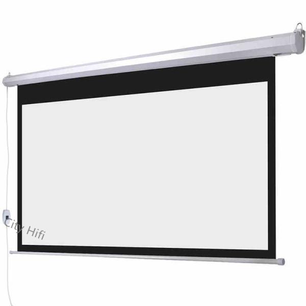 Buy cheap Big Projection Screen 150 inch Wall Mount Remote Control 16:9 Projector Screens Ultra 4K from wholesalers