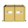 Buy cheap Wind Resistant Airtight Inflatable camping Cube Tent For 5 Person from wholesalers