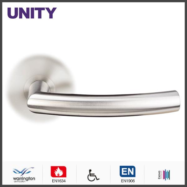 Buy cheap Stainless Steel Fire Door Lever Handle EN1906 and EN1634 Satin Finish from wholesalers