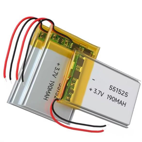 Buy cheap 551525 3.7V 190mAh Lithium Polymer Battery KC UN38.3 Certified Rechargeable Lipo Battery from wholesalers