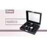 Buy cheap Black PU Leather Wrist Watch Storage Box 10 Slots With Lock Clean Window from wholesalers