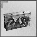 Chinese Classical Decorative Roof Ridge Tile Handmade 3D Flower Design Clay