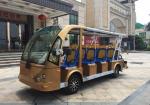 10 Passengers Electric Sightseeing Car , Electric Shuttle Car 7.5kw AC Motor