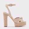Buy cheap Chunky Heel Buckle Ankle Strap Platform Sandals Hemp Rope Bottom from wholesalers