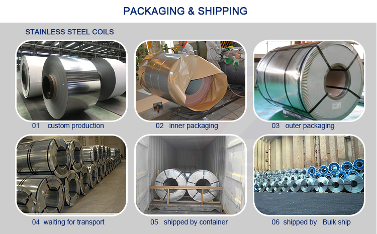 Steinless Steel Coil Strip 201 202 204 301 302 304 306 321 308 310 316 410 430 904L 2b ba for Various Applications