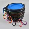 Buy cheap Customized Travel Portable Folding Bowls With Carabiners Silicone Dog Bowl from wholesalers