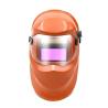 Buy cheap Orange Self Darkening Welding Helmet Solar Cells Auto Dimming PC Protect from wholesalers