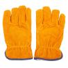 Buy cheap Winter Fleece Lined Leather Gloves , Yellow High Temperature BBQ Gloves from wholesalers