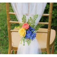 Buy cheap Hotel Celebration Organza Polyester Chair Back Cover product