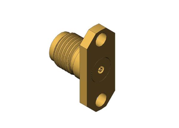Buy cheap Millimeter Wave Connectors 2 Holes Flange Panel Connectors Female 2.92mm from wholesalers