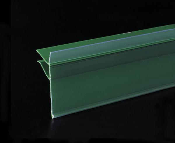 Buy cheap Green PVC Data Strip Sign Holder for Mall Shelves And Price Tag Inserted from wholesalers