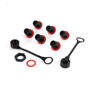 Buy cheap Male PCB 6Pin Circular Connector PA9T Gold Plated Customized from wholesalers