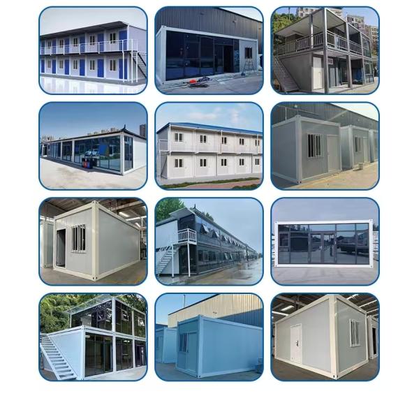 20ft 40ft Flat Pack Container Prefabricated House Frame Single Double Doors