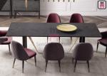 Tufted Wood Leather Dining Chairs , Armless Restaurant Chair With Curved