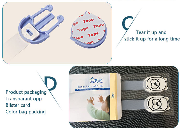 ABS and PE Child Safety Cabinet Locks Phoca Vitulina Seal Security Latches