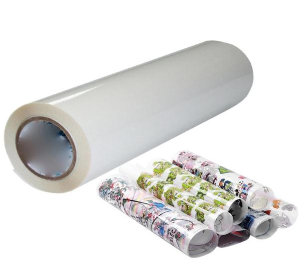 Quality Matt Heat Transfer PET Film 33cm DTF Film Roll 30m A3 DTF Printer Film for sale