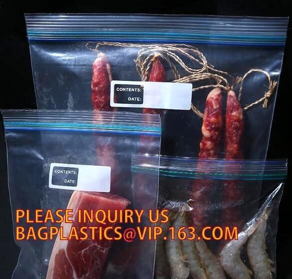 FDA food storage freezer bags reclosable k bags in color box, Double Seal