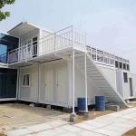Steel Frame Structure Flat Pack Home Prefab Container House with After-sale