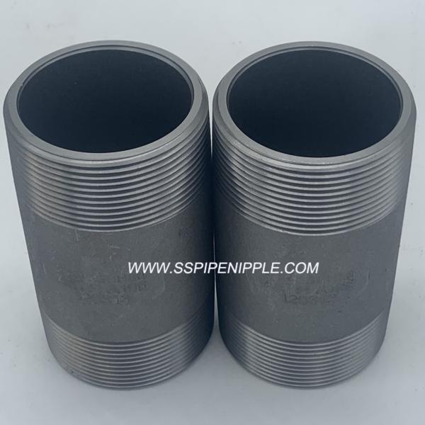 Buy cheap Seamless Black Pipe Nipple 4" X 4" XH / SCH 80 CS NPT ANSI / ASME B1.20.1 from wholesalers