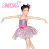 Buy cheap Solo Confetti Dot Tops Kids Dance Clothes 2 Tones Organza Glitter Sequin Dress from wholesalers