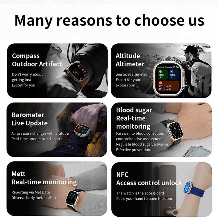 Ultra Health 192KB Smart Wristband Watch Long Distance Touch Bracelets