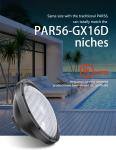 Aluminum PAR56 GX16D UL Certificated Pool Light 20W FCC