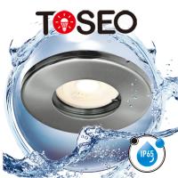 Buy cheap Round White Bathroom Spotlights IP65 Waterproof Recessed LED Downlight product