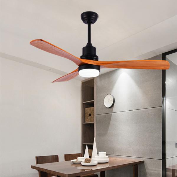 Buy cheap Vintage Wood Ceiling Fan Remote Control Fans With Lights lamp Industrial Decor AC 220v ceiling fan light(WH-CLL-13） from wholesalers