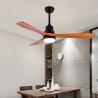 Buy cheap Vintage Wood Ceiling Fan Remote Control Fans With Lights lamp Industrial Decor AC 220v ceiling fan light(WH-CLL-13） from wholesalers