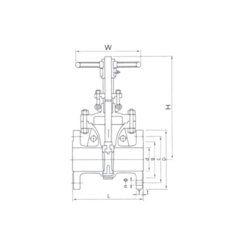 Stainless Steel Flanged OS&Y Rising Stem Industrial Gate Valve