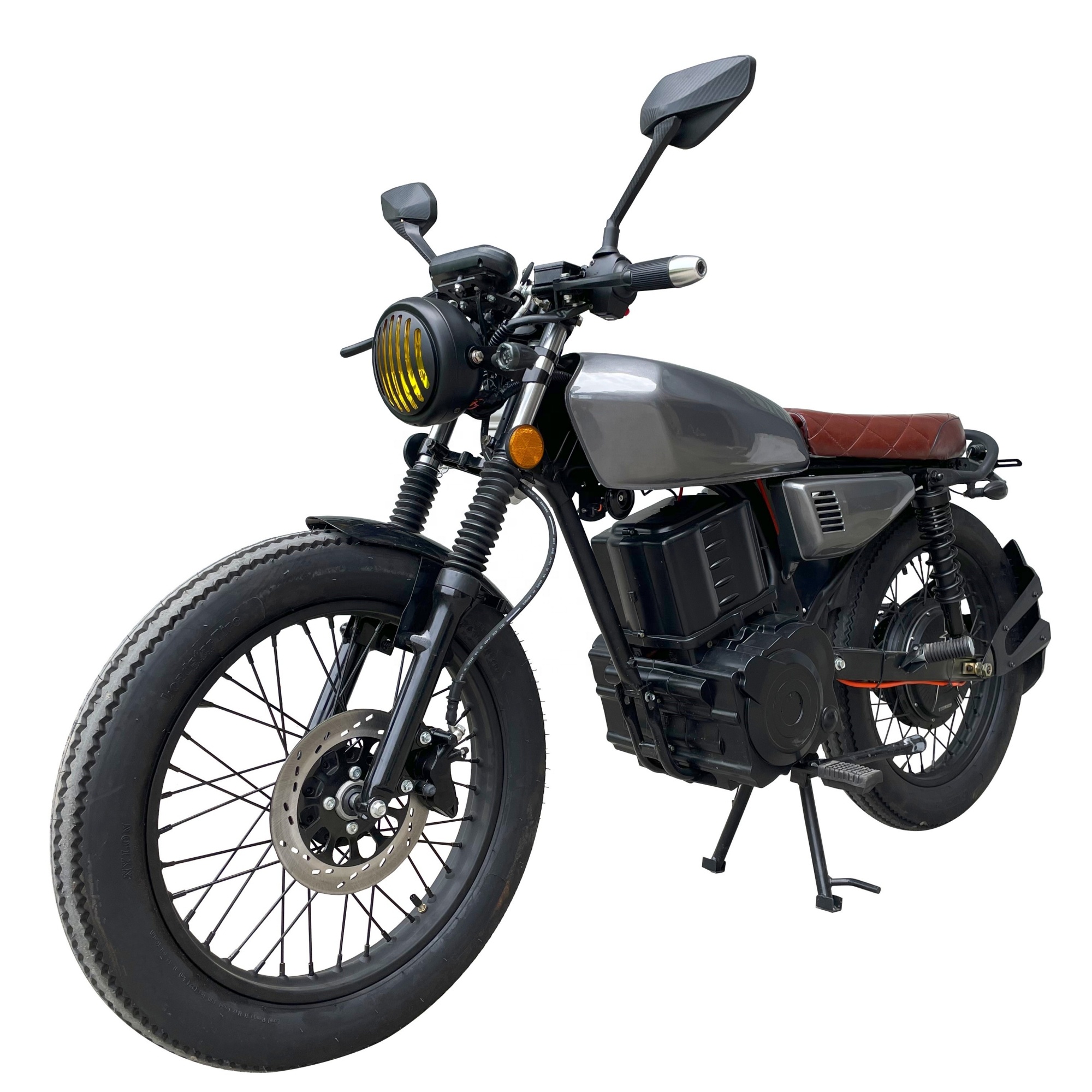 Long Range Off Road Electric Motorcycle Lead Acid Battery 72V 2000W Electric Dirt Bike