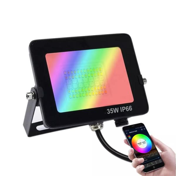 Buy cheap App Controlled RGBCW Outdoor Waterproof LED Flood Lights 35W from wholesalers