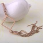 Long tassel Necklace with Stainless Steel Materials,High End Fashion Jewelry