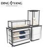 Buy cheap Modern Glass Stainless Steel Fashionable Jewelry Showcase With Led Light from wholesalers