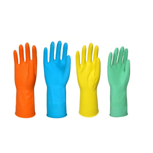 Buy cheap Household Natural Latex 55g Waterproof Dishwashing Gloves from wholesalers