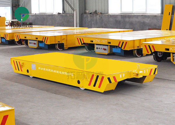Industrial Material Handling Trackless Transfer Trailer Non Motor Transfer Cart With Draw Bar