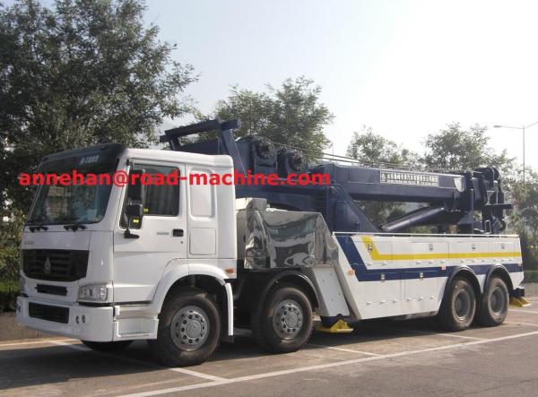 Buy cheap 12 Wheel Heavy Duty Wrecker Heavy Rescue Tow Trucks Tow 360 Degree Rotation Crane 60Ton Lifting from wholesalers