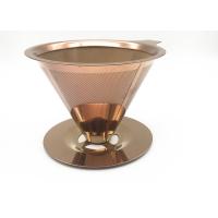 Buy cheap 115mm 2cups Wire Mesh Filter Element Stainless Steel Stand Pour Over Kettle product