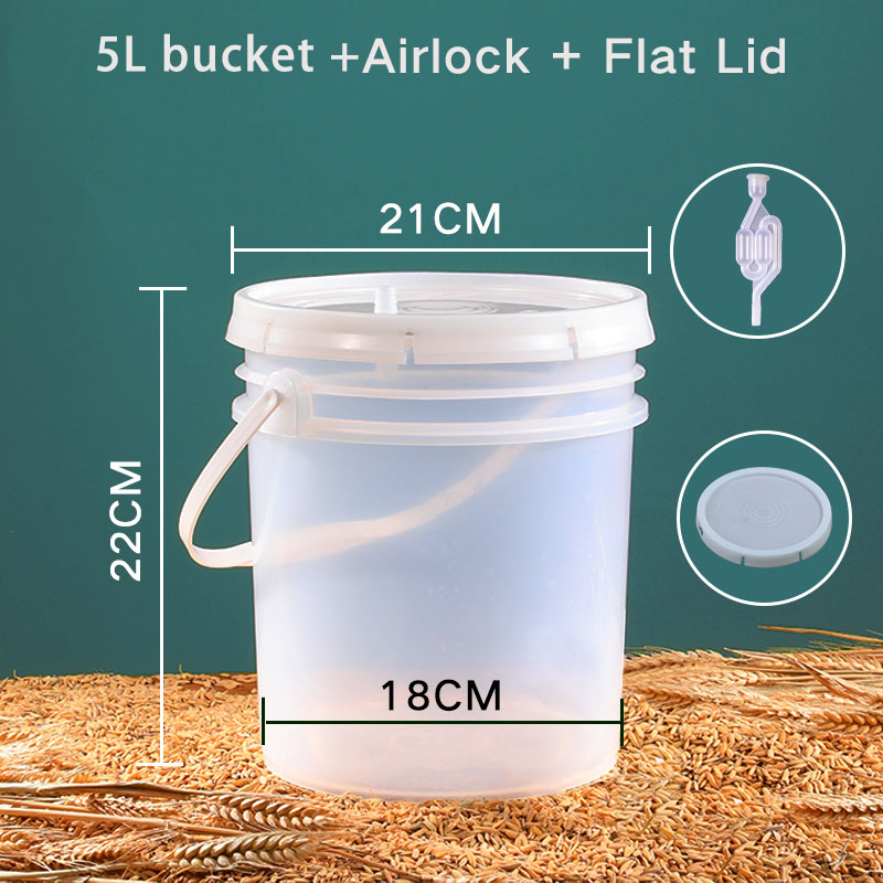 20L Household Beer Fermenter Alcohol Fermentation Fruit Enzymes Barrels for Processing