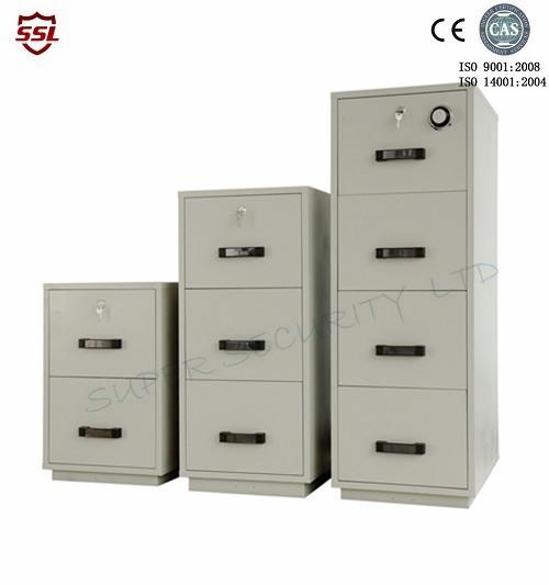 Buy cheap Fire Resistant Filing Cabinet 4 Drawers , 2 Hour Fire Rating Cabinet from wholesalers